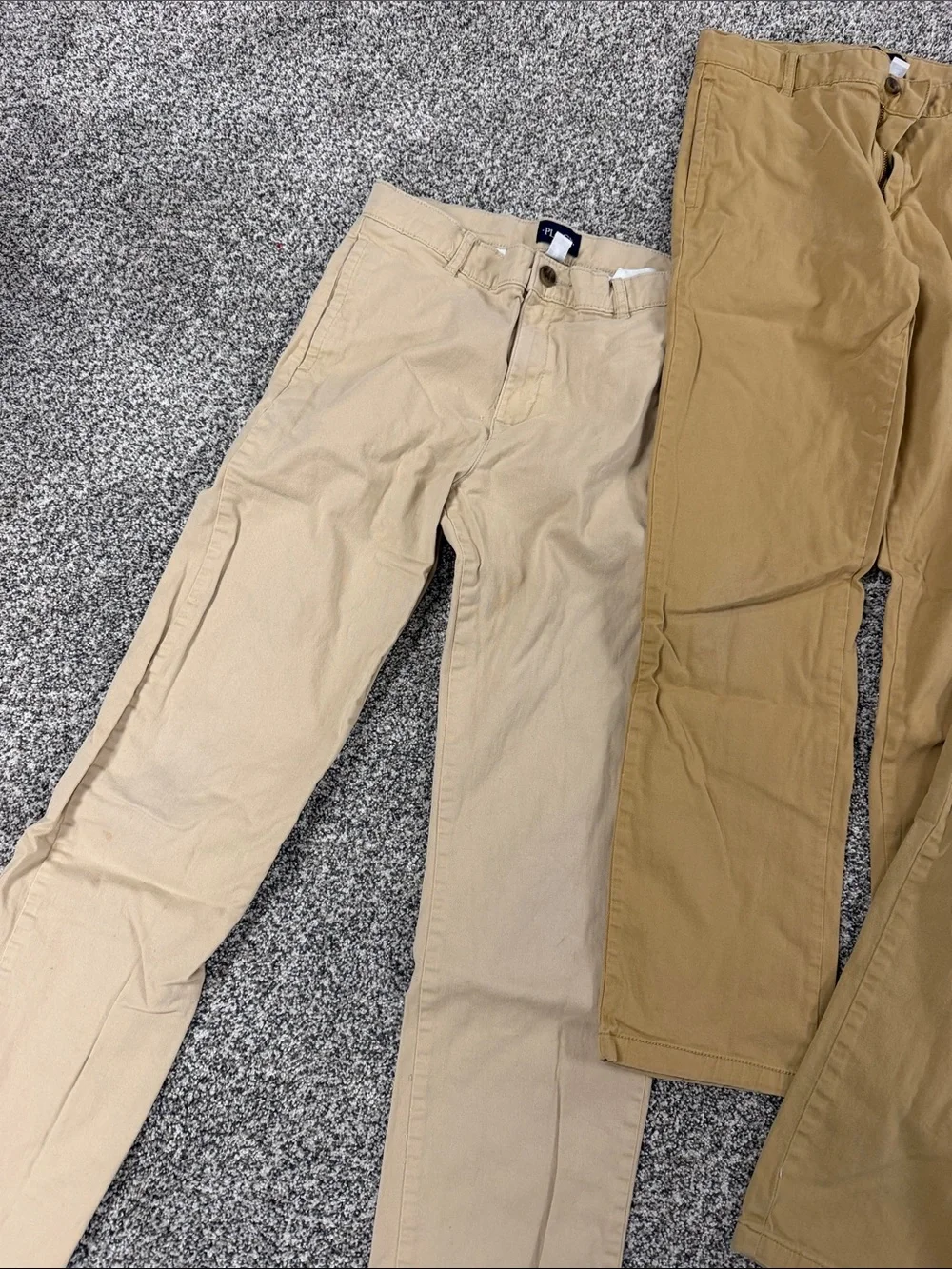 Boys Casual Chino Pants - Khaki & Tan